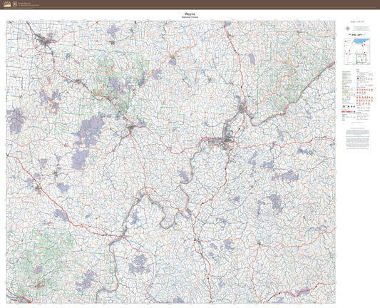 Wayne National Forest Map