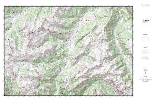 Weminuche Pass MyTopo Explorer Series Map Image