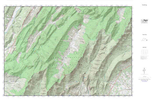 Wolf Gap MyTopo Explorer Series Map Image