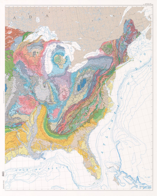 Geologic Map of Eastern United States