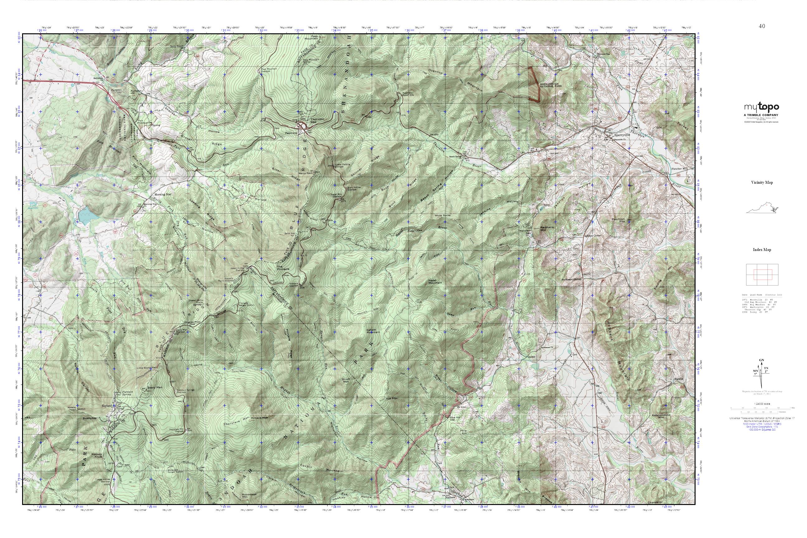 40 MyTopo Explorer Series Map – MyTopo Map Store