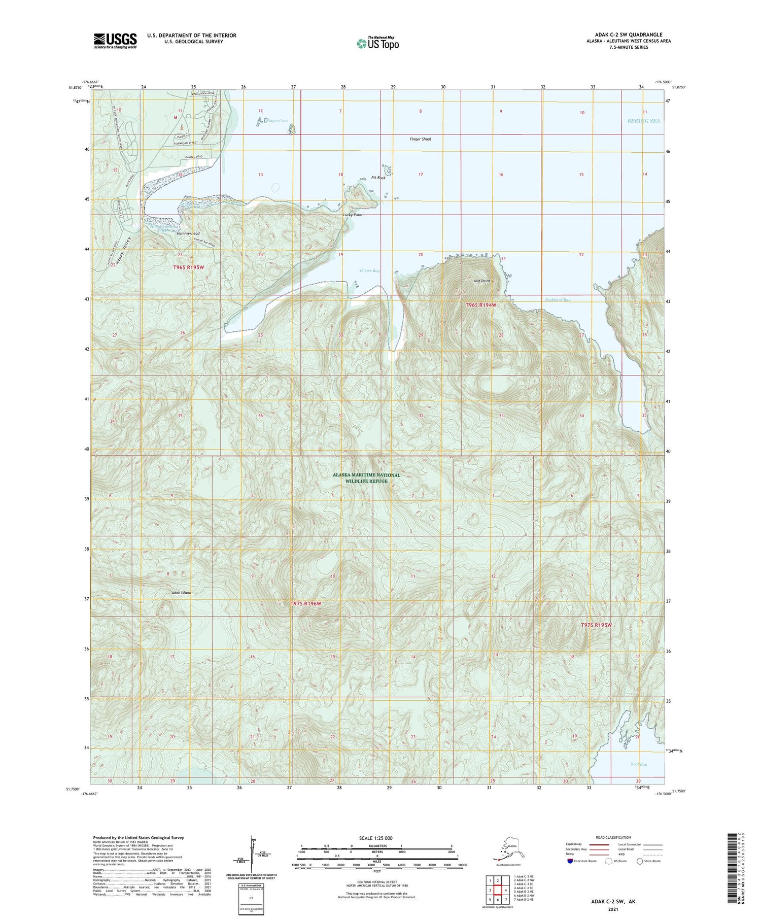 Adak C-2 SW Alaska US Topo Map Image