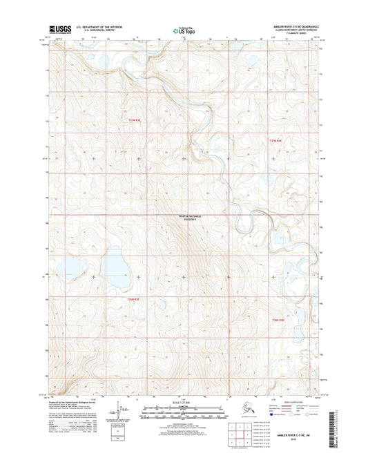 Ambler River C-5 NE Alaska US Topo Map Image