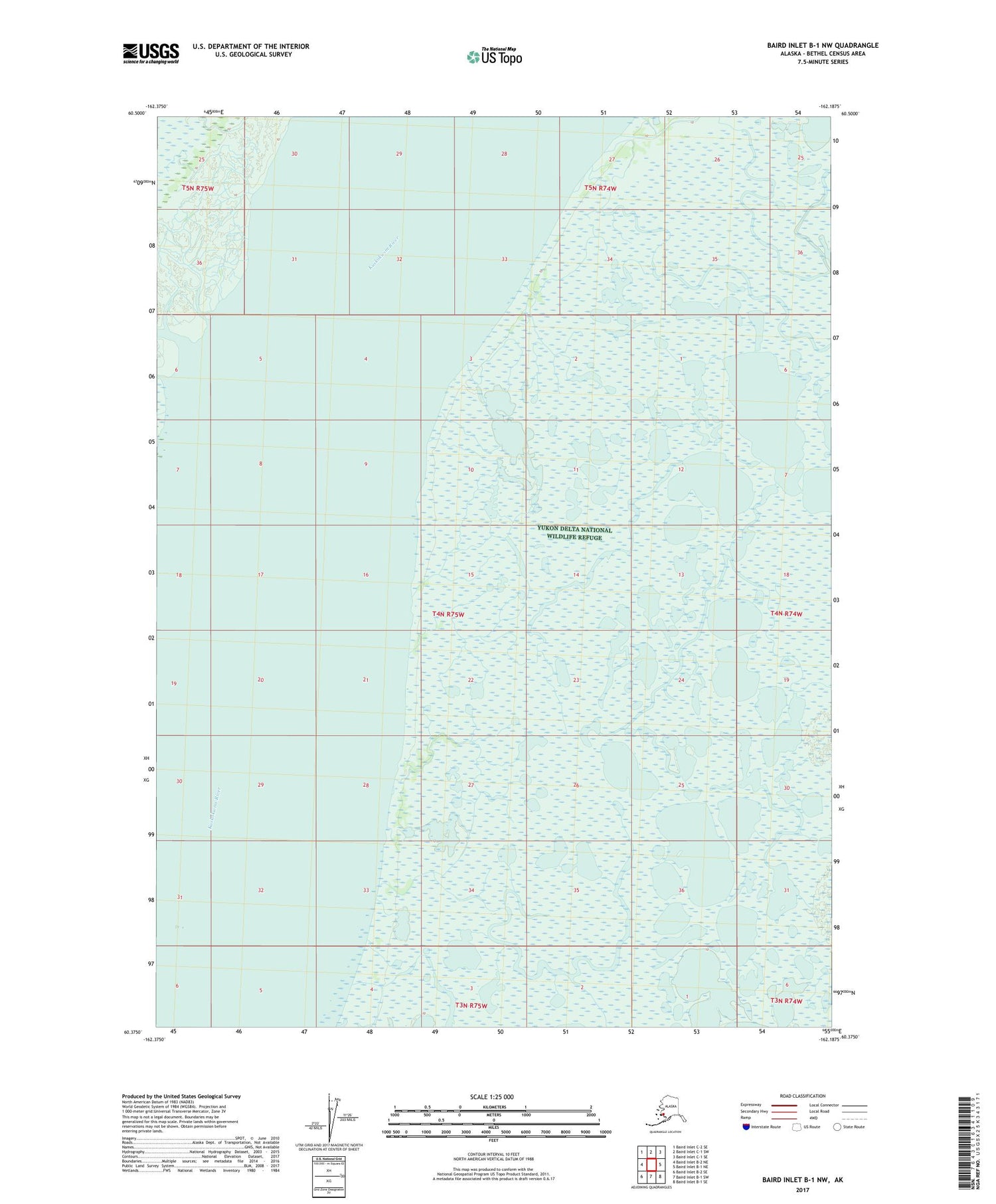 Baird Inlet B-1 NW Alaska US Topo Map Image