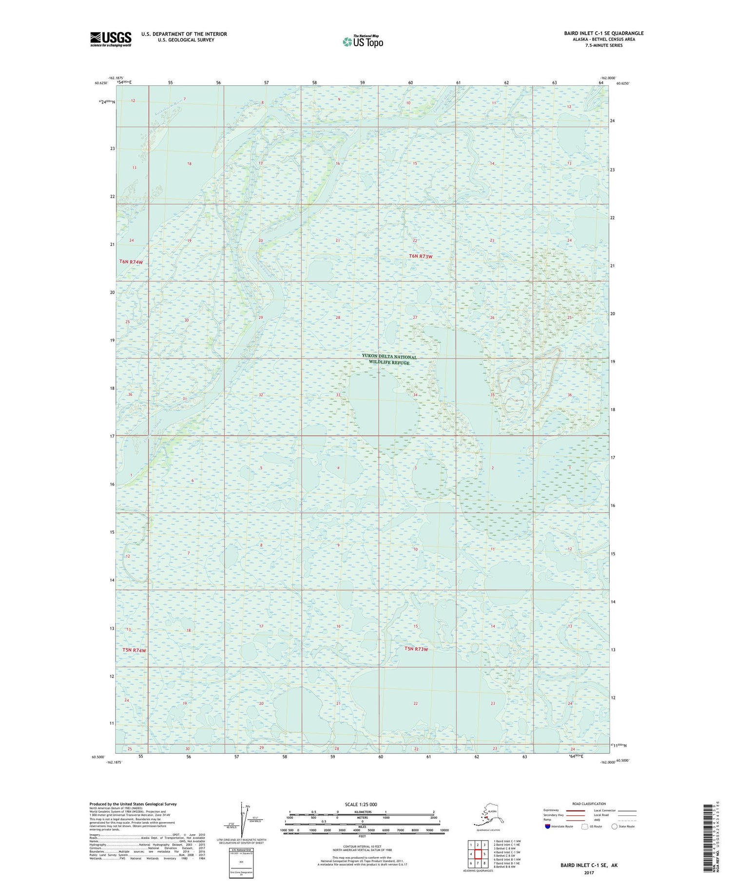Baird Inlet C-1 SE Alaska US Topo Map Image