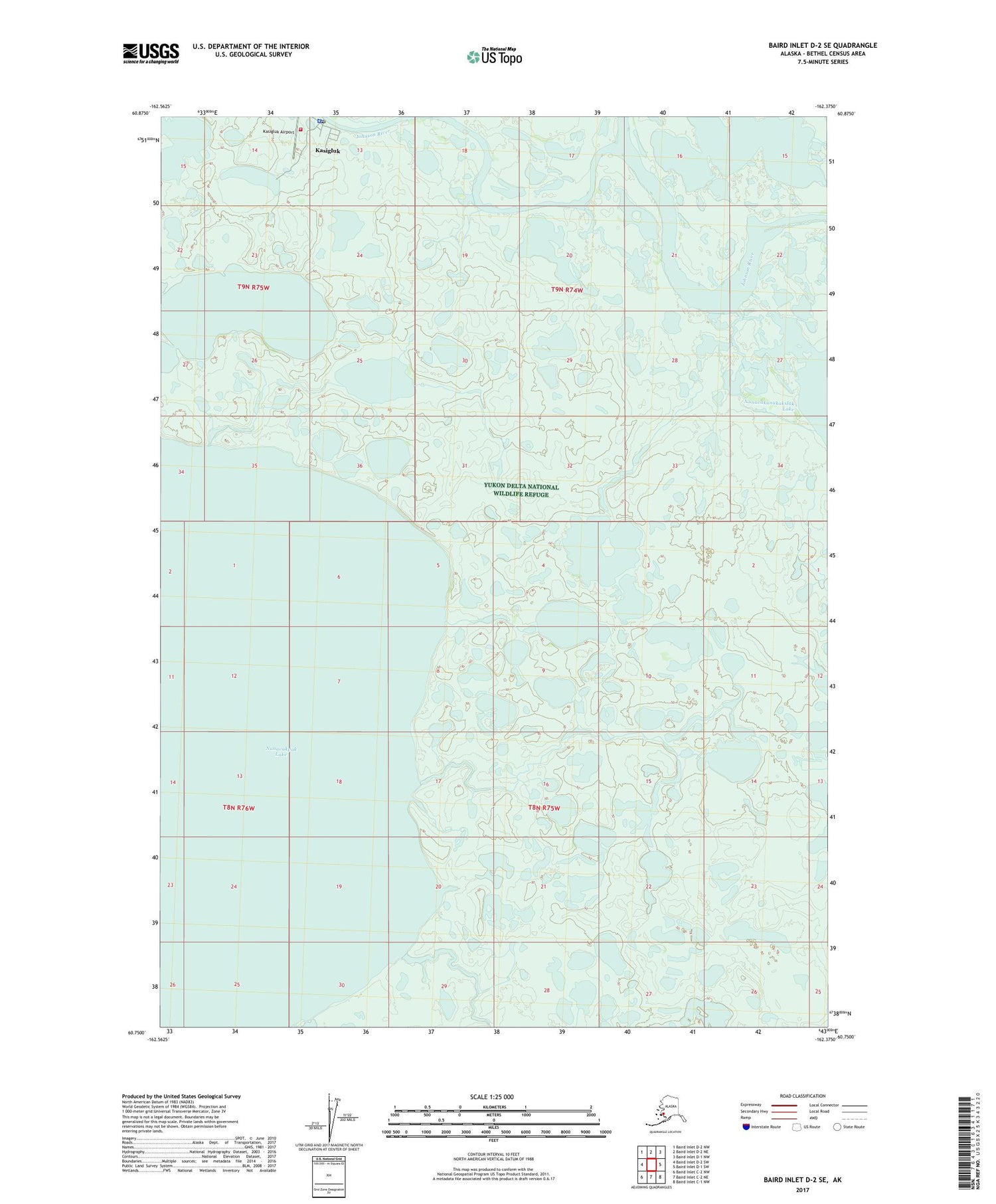 Baird Inlet D-2 SE Alaska US Topo Map Image