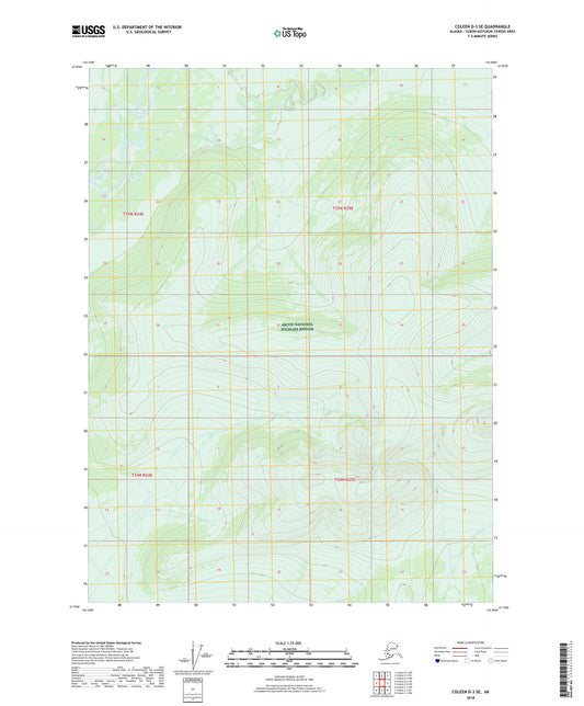 Coleen D-3 SE Alaska US Topo Map Image
