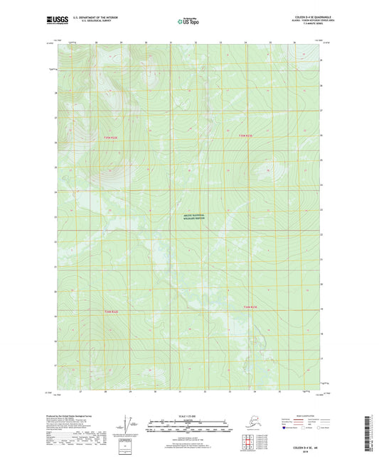 Coleen D-4 SE Alaska US Topo Map Image