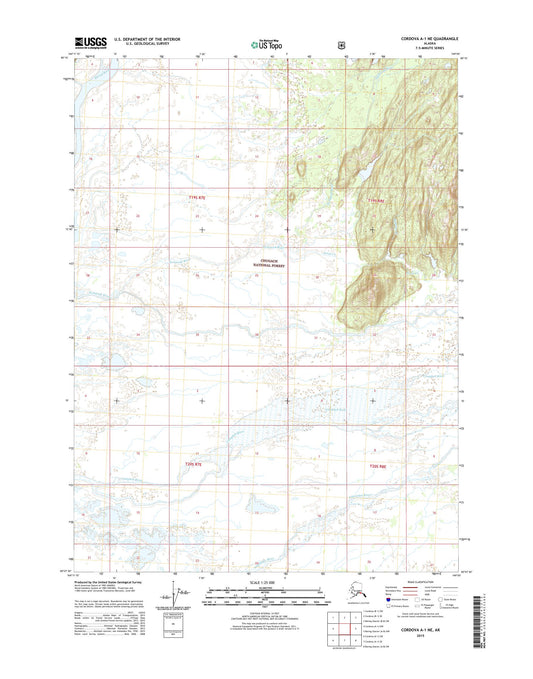 Cordova A-1 NE Alaska US Topo Map Image