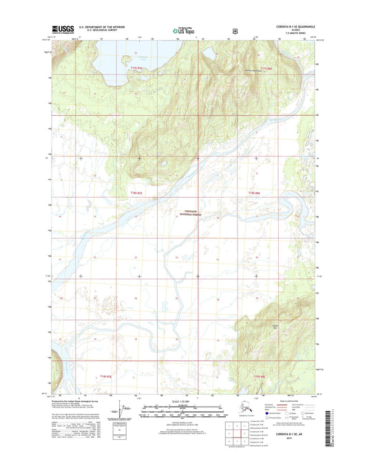 Cordova B-1 SE Alaska US Topo Map Image