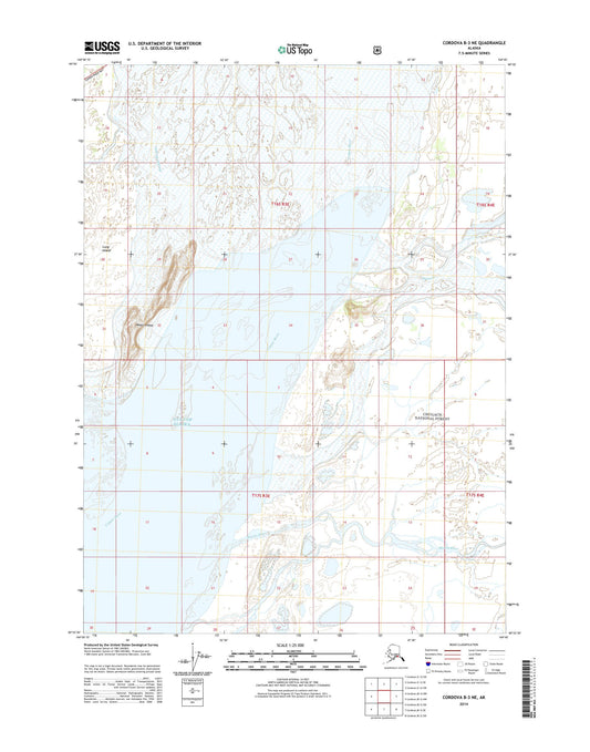 Cordova B-3 NE Alaska US Topo Map Image