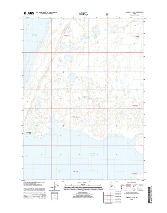 Cordova B-3 SE Alaska US Topo Map Image