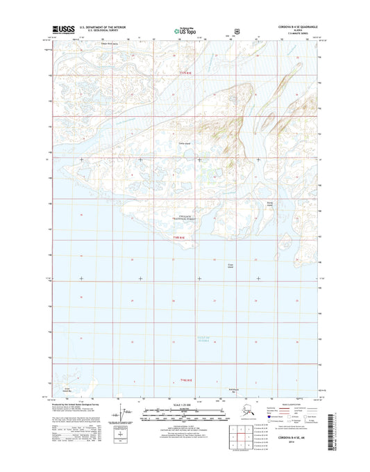 Cordova B-4 SE Alaska US Topo Map Image