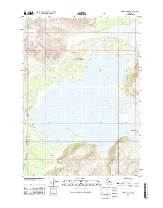 Cordova C-2 NW Alaska US Topo Map Image