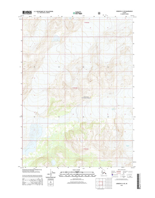 Cordova C-4 SE Alaska US Topo Map Image