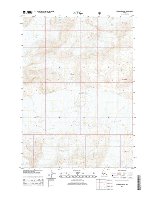Cordova D-3 SE Alaska US Topo Map Image