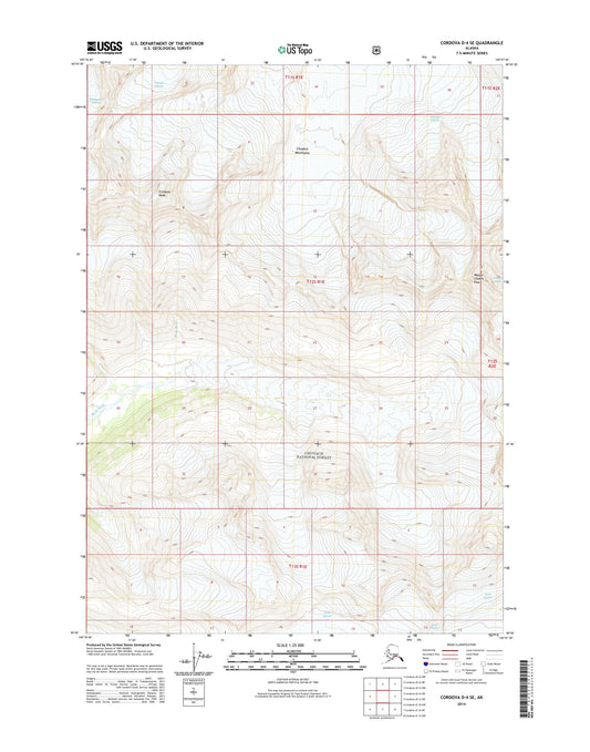 Cordova D-4 SE Alaska US Topo Map Image