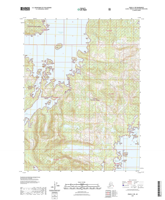 Craig A-1 NE Alaska US Topo Map Image
