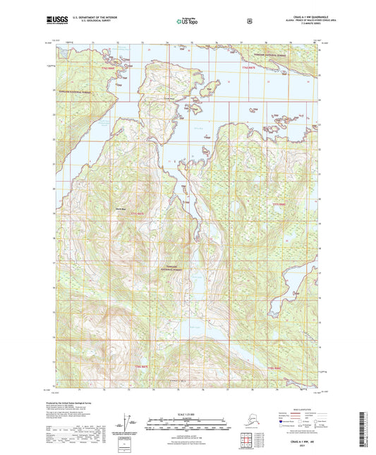 Craig A-1 NW Alaska US Topo Map Image