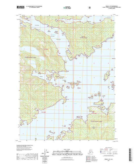 Craig A-1 SE Alaska US Topo Map Image
