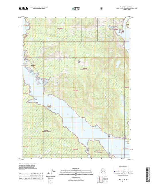 Craig A-3 NE Alaska US Topo Map Image