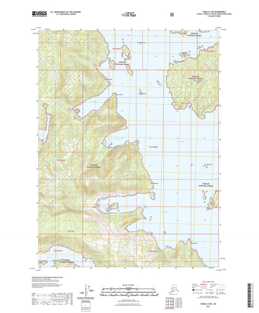 Craig A-4 NE Alaska US Topo Map Image