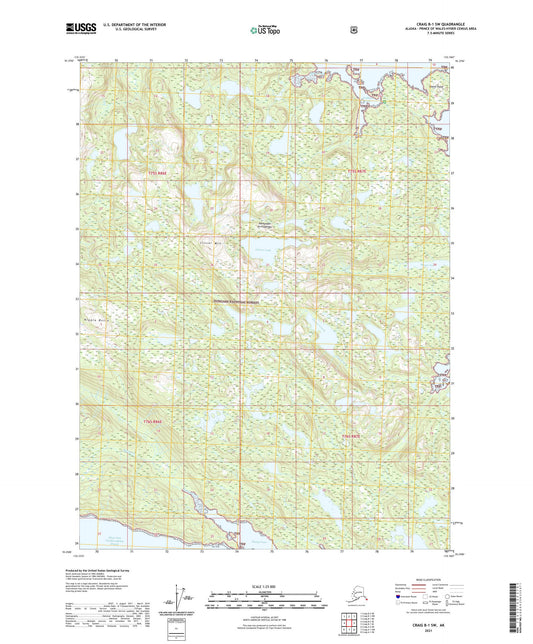 Craig B-1 SW Alaska US Topo Map Image