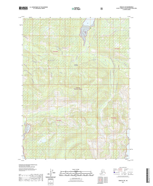 Craig B-3 SE Alaska US Topo Map Image