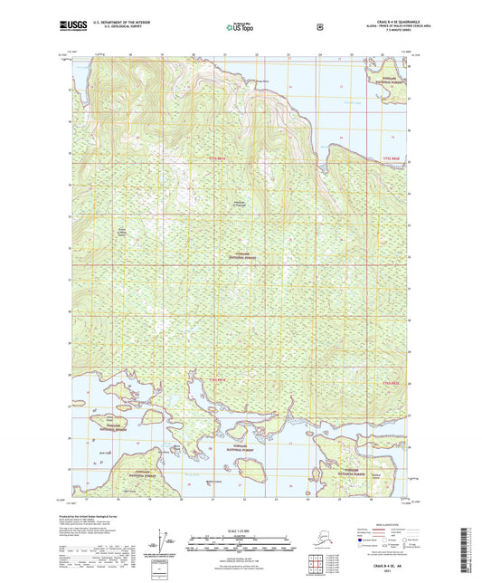 Craig B-4 SE Alaska US Topo Map Image