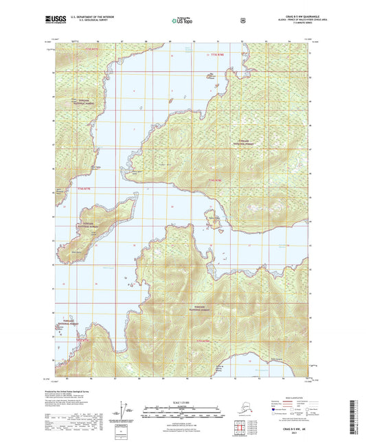 Craig B-5 NW Alaska US Topo Map Image