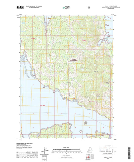 Craig C-2 SE Alaska US Topo Map Image