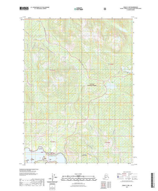 Craig C-3 NW Alaska US Topo Map Image