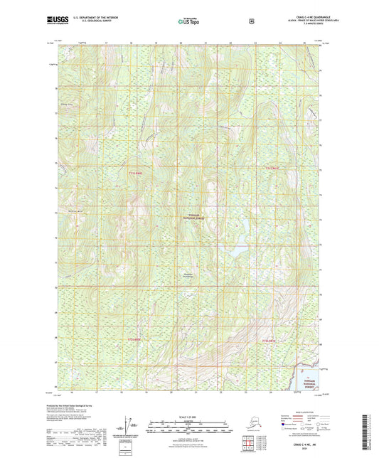 Craig C-4 NE Alaska US Topo Map Image