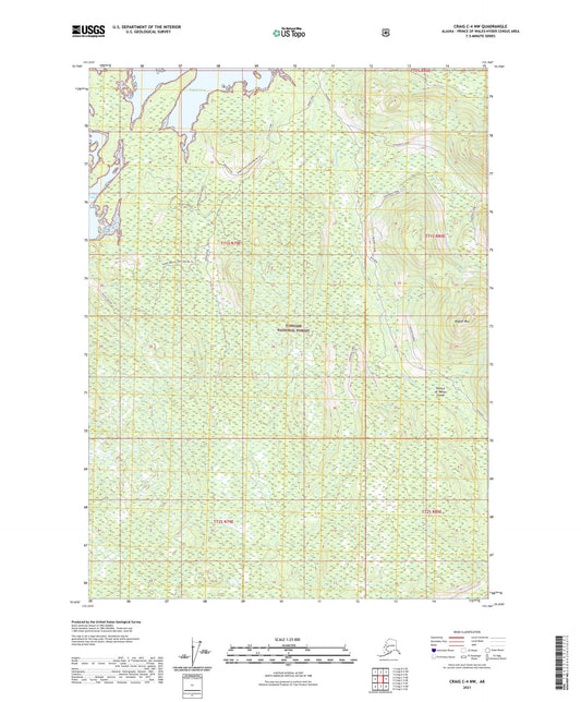 Craig C-4 NW Alaska US Topo Map Image