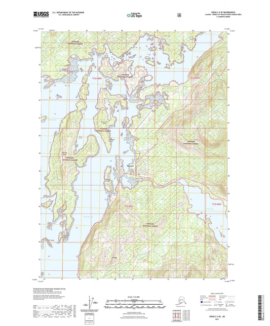 Craig C-4 SE Alaska US Topo Map Image