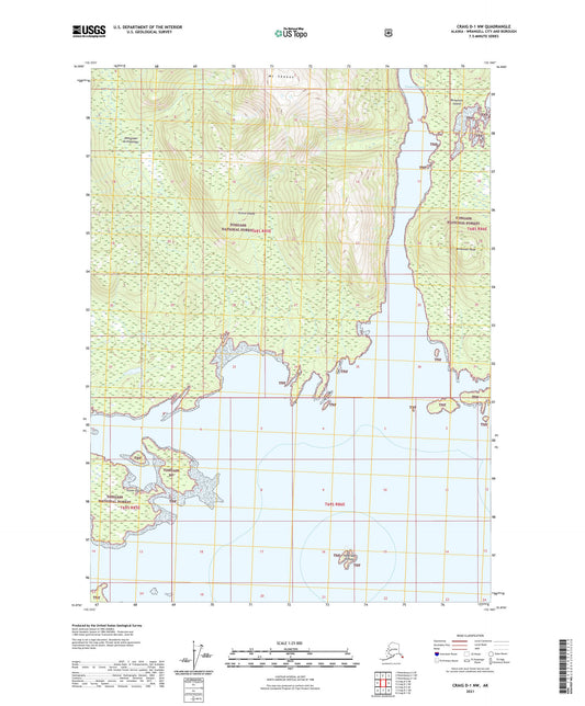 Craig D-1 NW Alaska US Topo Map Image