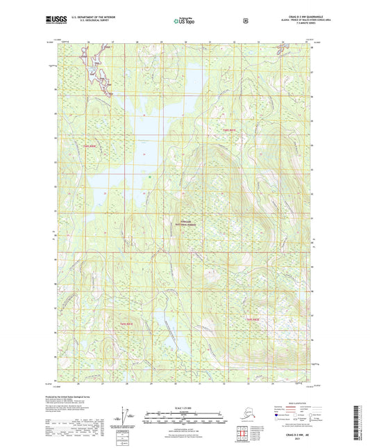 Craig D-3 NW Alaska US Topo Map Image