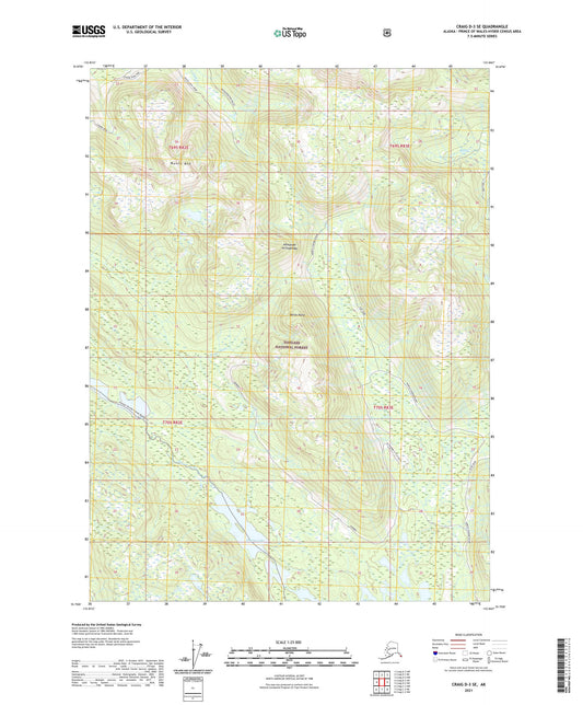 Craig D-3 SE Alaska US Topo Map Image