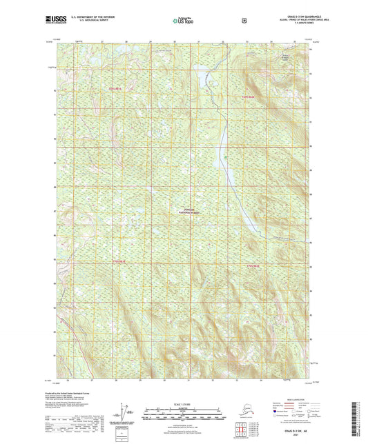 Craig D-3 SW Alaska US Topo Map Image