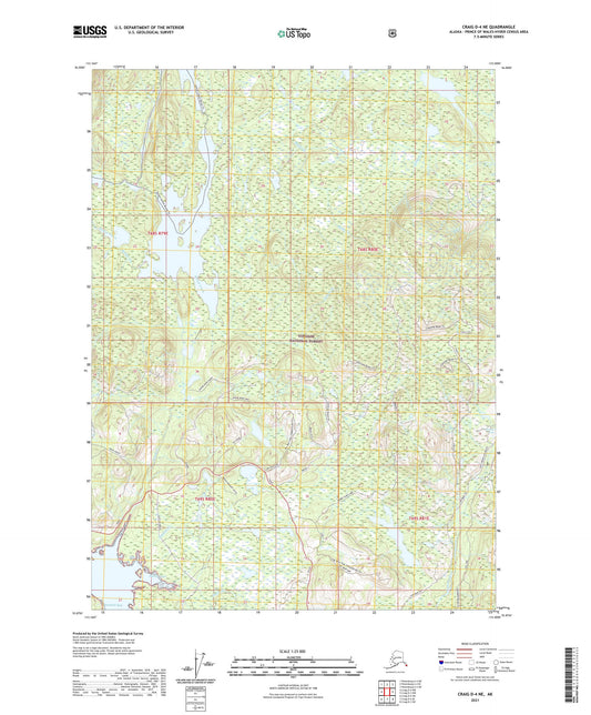 Craig D-4 NE Alaska US Topo Map Image