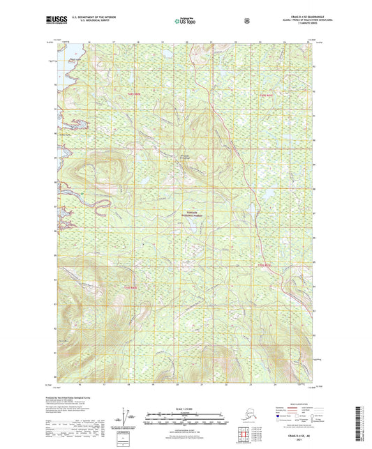 Craig D-4 SE Alaska US Topo Map Image