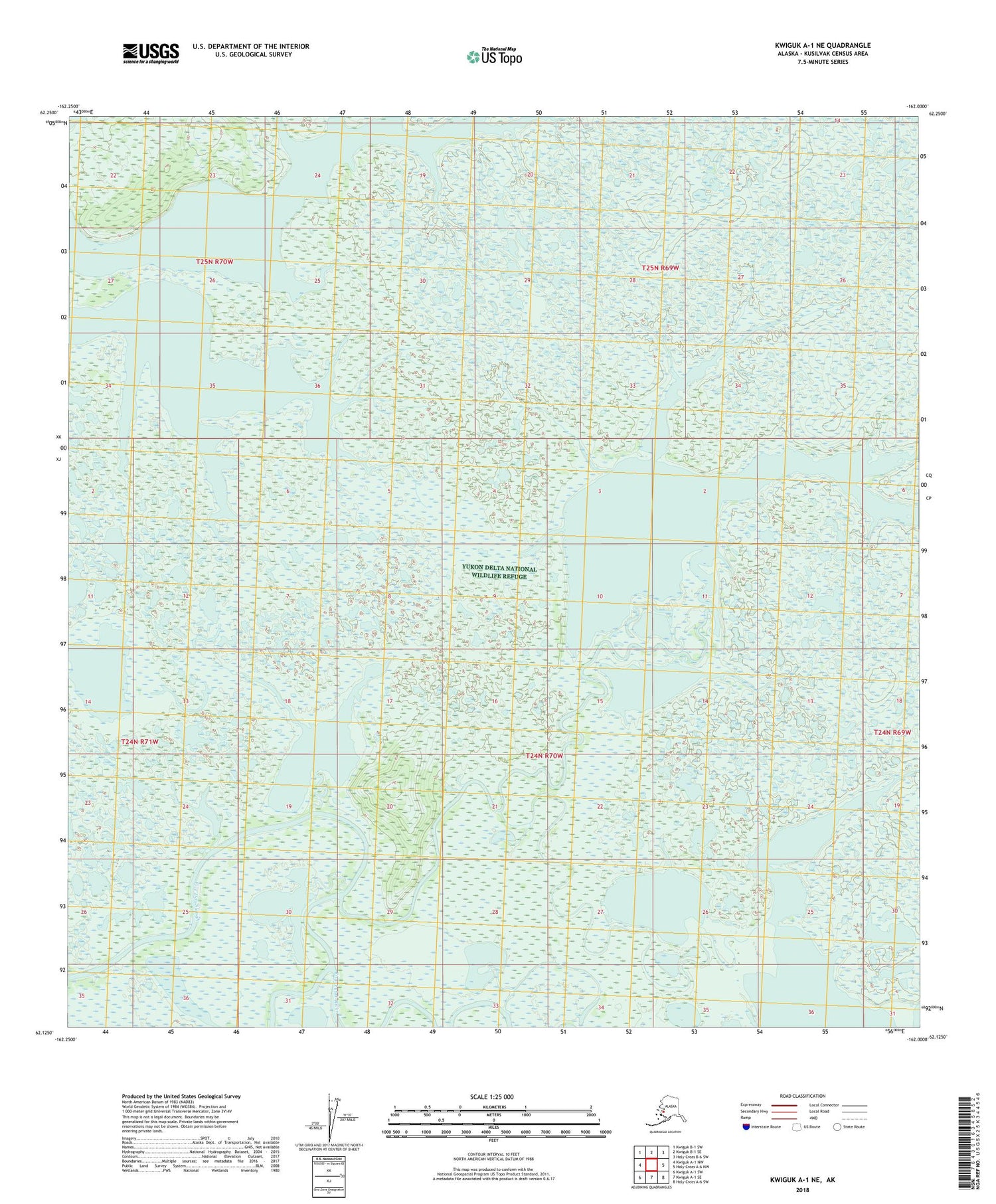 Kwiguk A-1 NE Alaska US Topo Map Image