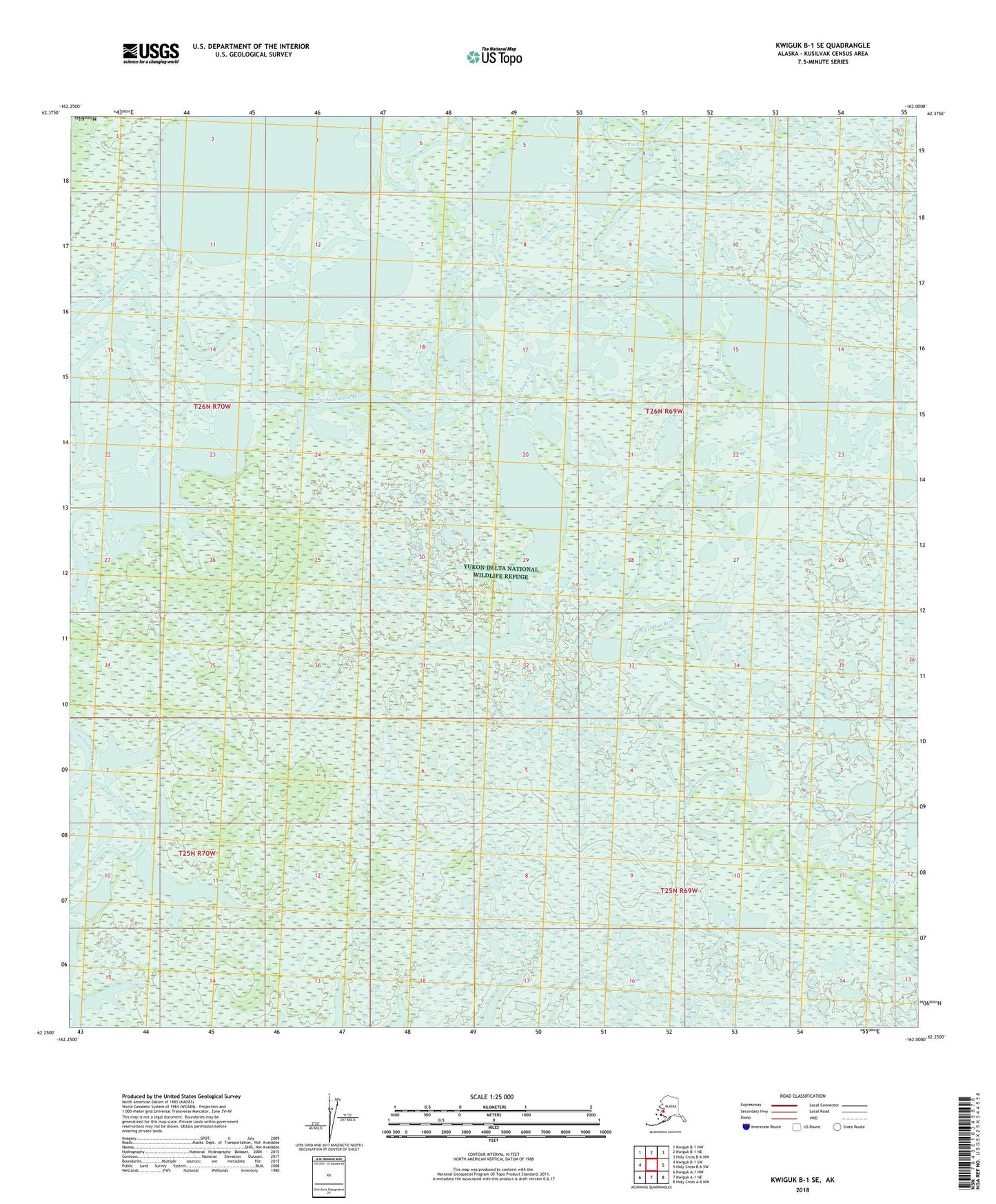 Kwiguk B-1 SE Alaska US Topo Map Image