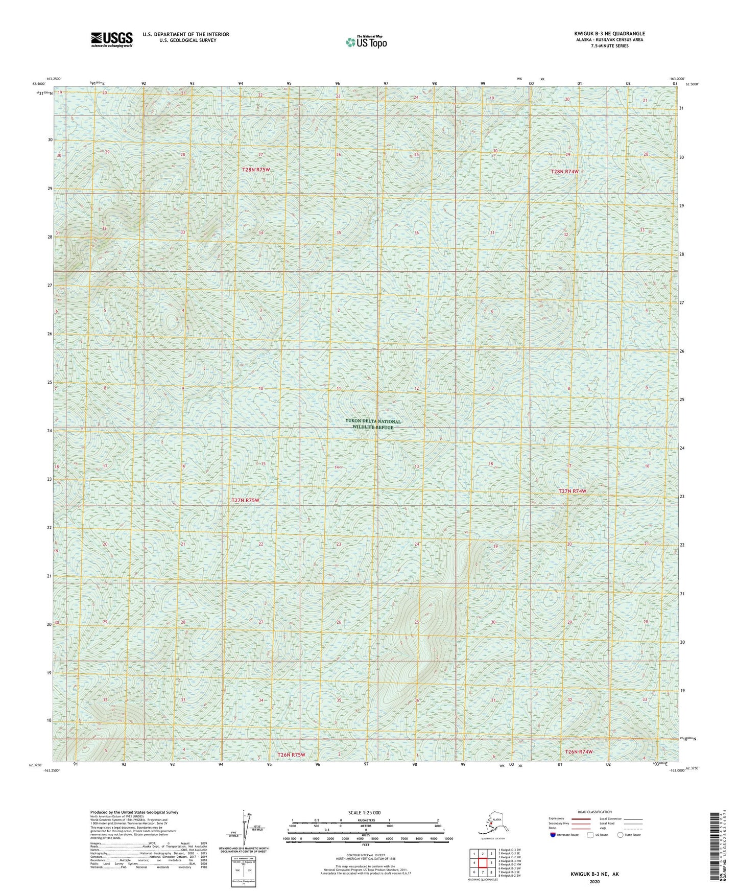 Kwiguk B-3 NE Alaska US Topo Map Image
