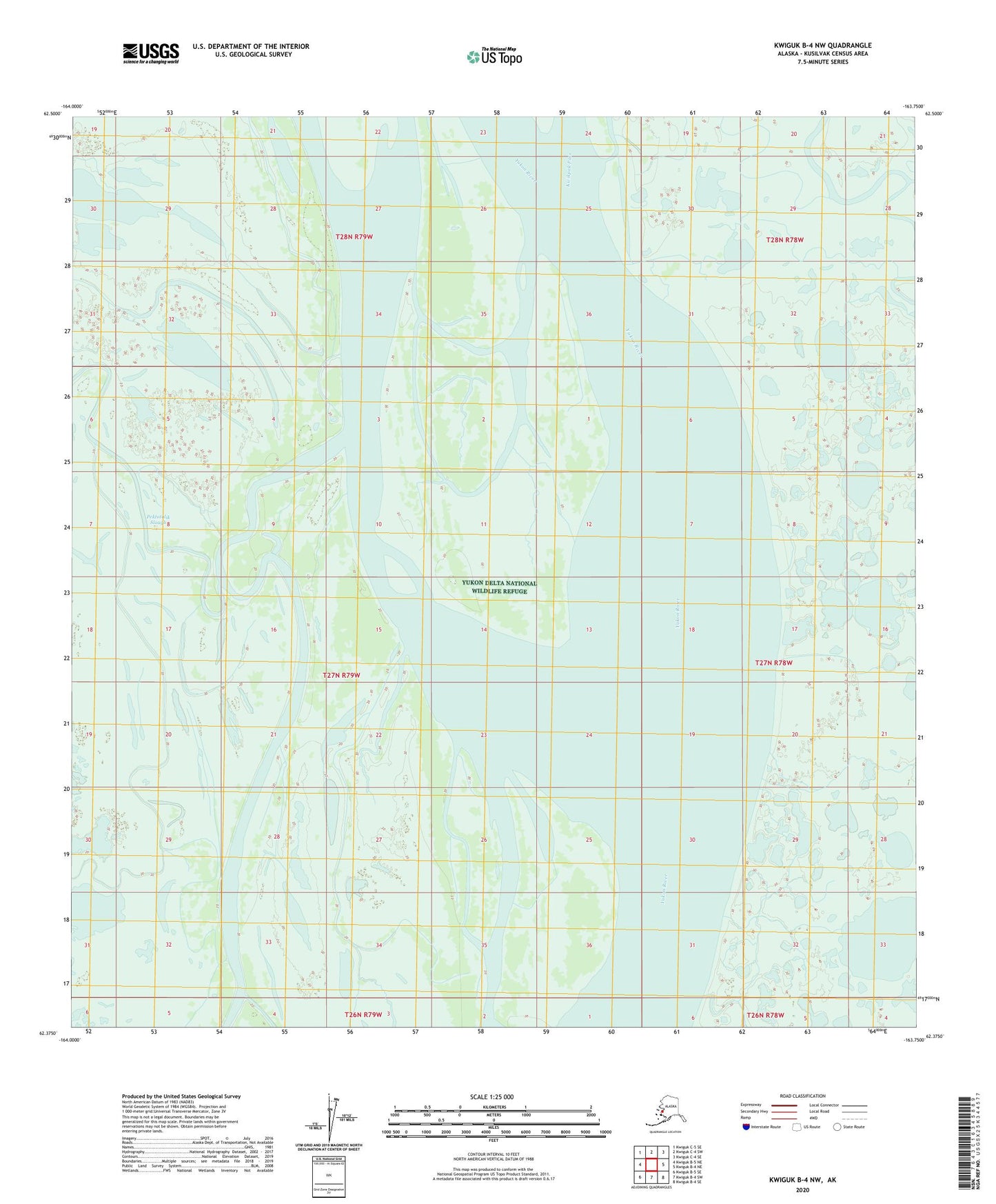 Kwiguk B-4 NW Alaska US Topo Map Image
