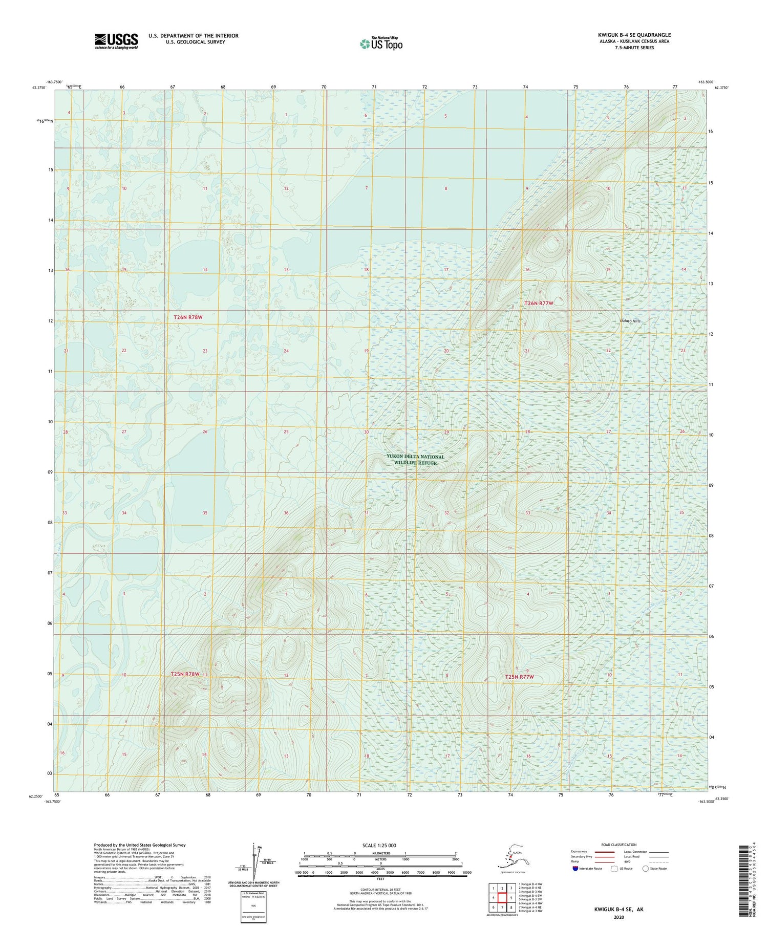 Kwiguk B-4 SE Alaska US Topo Map Image