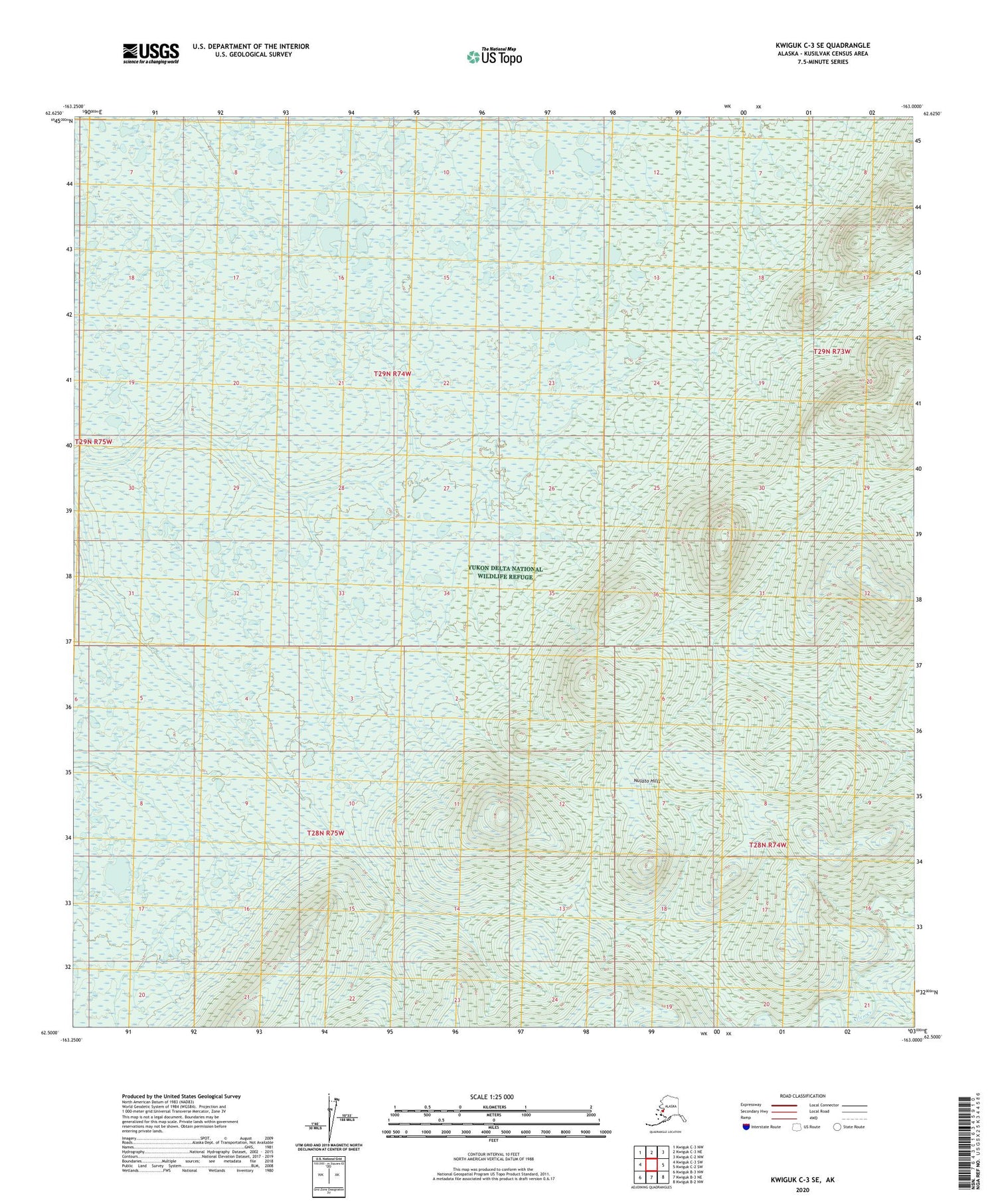 Kwiguk C-3 SE Alaska US Topo Map Image