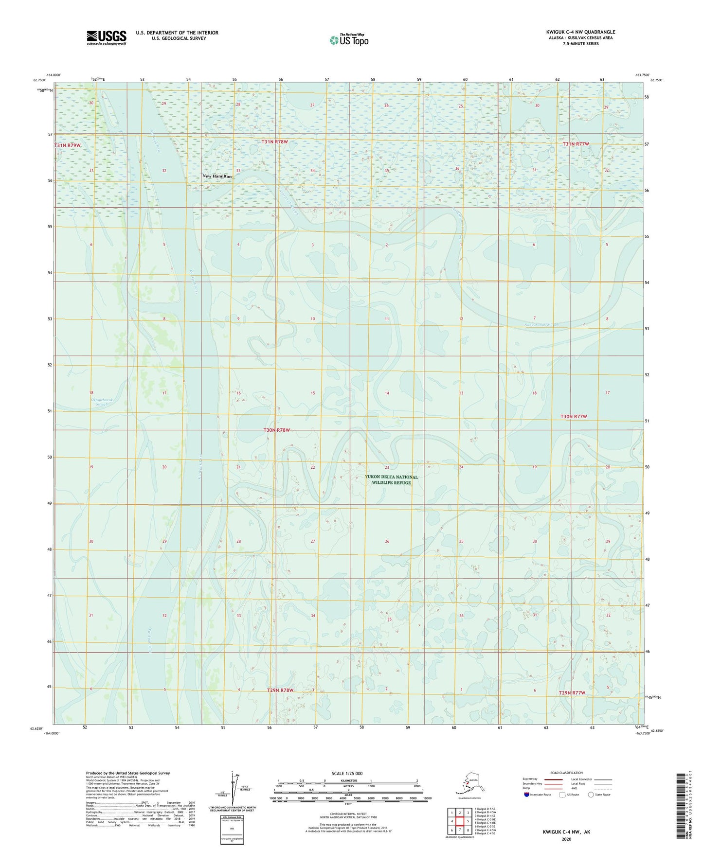 Kwiguk C-4 NW Alaska US Topo Map Image