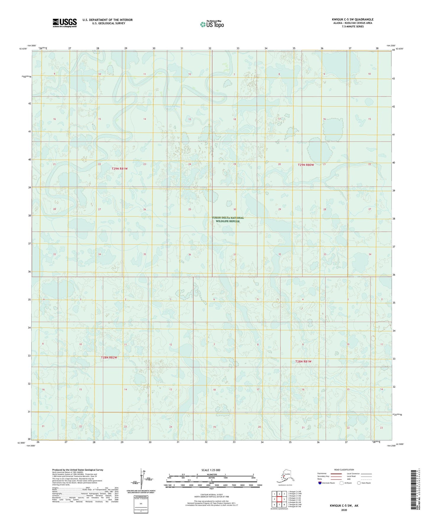 Kwiguk C-5 SW Alaska US Topo Map Image