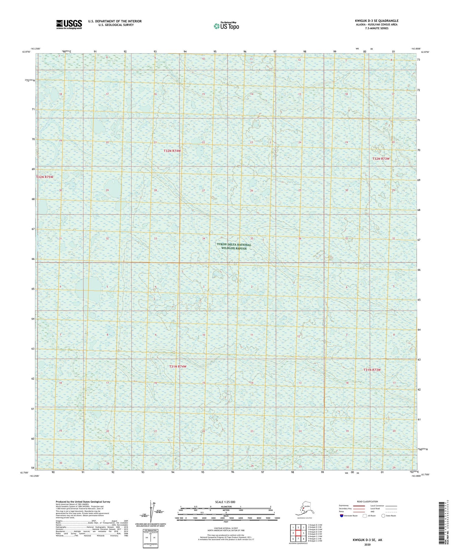 Kwiguk D-3 SE Alaska US Topo Map Image
